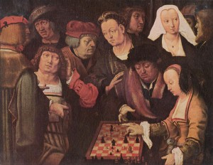 Malarstwo-Lucas van Leyden  - gra w szachy